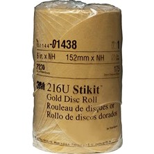Kazan Hobi 01438 Stikit Gold 6" P220A Grit Disc Roll