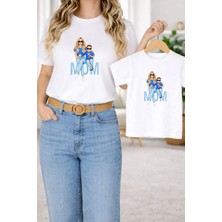 Vodexa Anne Erkek Çocuk Kombin Oversize Tişört – Anne & Çocuk Twin T-Shirt Mom Boy Baskılı