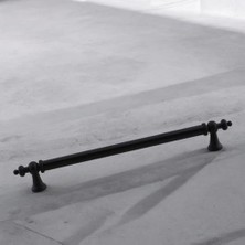 Kazan Hobi Osmanlı (192 mm - 19.2 Cm) Mat Siyah Metal Mobilya Mutfak Çekmece Dolap Dolabı Kulbu Kulpu Kulpları