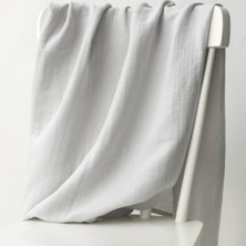 Kazan Hobi Müslin Bebek Örtüsü, Cotton Grey, 120X120 cm