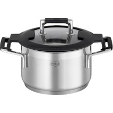 Kazan Hobi Silence Pro Derin Tencere 91961, Paslanmaz Çelik, 16 Cm, Kapasite 1.9 L