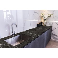 Kazan Hobi 70 cm x 3 Metre Kaplama Bright Marble Stickerart Tezgah Üstü Fayans Kaplama Folyosu Mutfak Tezgahı