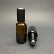 Kazan Hobi 20 cc Amber Cam Roll-On Şişesi, Siyah Kapaklı, 20 ml x 3 Adet