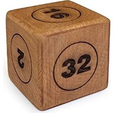 Kazan Hobi Ahşap Vido Zar Doubling Cube, 45X45 mm