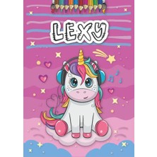 Kazan Hobi A4 21 x 29.7 cm 4 8 25 Anniversaire Fille Ans Motifs Avec Le Pr Nom Grand Format Lexy Livre De Coloriage Personnalis Pour Licorne Cadeau D