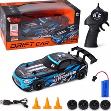 Kazan Hobi Mavi 1:24 4x4 Drift Rc Araba, Full Fonksiyonlu, Şarjlı, SYR-666-854