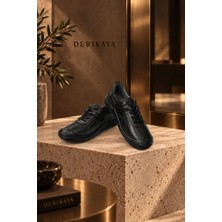 Derikaya Urban Delikli Yan Panel Detaylı Bağcıklı Ayakkabı