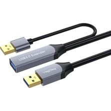 Kazan Hobi USB 3.0 Uzatma Kablosu, Sinyal Güçlendirici Extender Destekli Usb-A Uzatıcı Kablo, 10 Metre