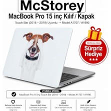 Kazan Hobi MacBook Pro 15 Köpek Desenli Baskılı Sert Kılıf A1707 A1990 Uyumlu Ince Hafif Koruyucu Kapak R-272