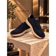 Derikaya Erkek Bağcıklı Kontrast Tabanlı Günlük Sneaker