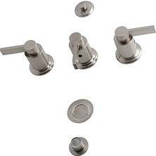 Kazan Hobi KB6328NDL Nuvofusion Fırçalanmış Nikel Taharet Musluğu, 8" (U) x 2-1/8 (W)