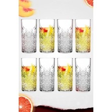 Kazan Hobi 8'li Timeless Sangria/mojito Keyfi Uzun Kokteyl Bardağı 450 cc PB8X52800K