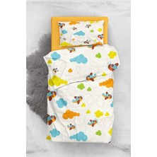 Kazan Hobi Toy Airplane 3D Pamuk Saten Bebek Nevresim Takımı 100X150 MONOHOME1818