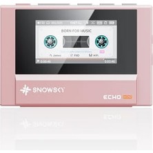 Kazan Hobi Echo Mını Hifi Bluetooth Mp3 Çalar, 15 Saat Oynatma, Bağımsız Ses Kontrolü, 3,5 Mm/4,4 mm Kulaklık Çıkışları, Pembe