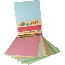Kazan Hobi Boyalı Renkli 50'li Fotokopi Kağıdı/fon Kartonu/baskı Kağıdı 160 G. (50 Adet) 129914531001