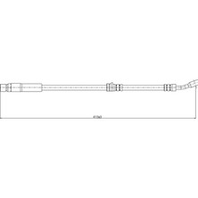 Cavo C800515A Ön Fren Hortumu Opel Vectra B 96>02 (420MM M10) 562373-562364-90495787-90539252