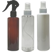 Kazan Hobi 250 ml Boş Pet Sprey Şişesi, Valfli 3'lü Takım