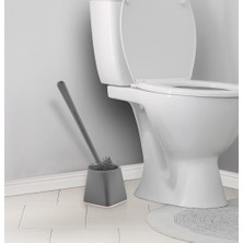 TeknoKapsül Orret Home Silikon Wc Fırçası,klozet,tuvalet Temizleme Fırçası,yumuşak Uçlu Silikon Fırça (Gri)