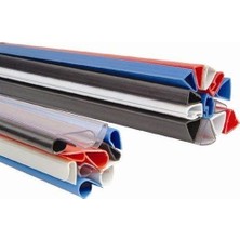 Kazan Hobi 10 mm Beyaz Oval Plastik Slide Binder Profil, 50'li