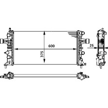 Mahle CR237000S Radyatör 470X880X105 Opel Astra G 1300195