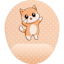 İyi Fikirler Minnoş Kedi Tasarım Bilek Destekli Mous Pad