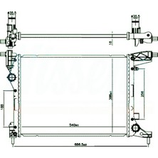 Oris Orıs BFI048016 Motor Su Radyatörü Fiat Egea 16> 1.4 (540X392X16) 52052603-52015580