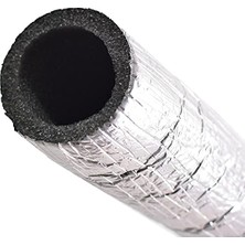 Kazan Hobi Pu Köpük Boru Yalıtım Kılıfı, Alüminyum Folyolu, 35 mm Iç Çap, 2 Metre