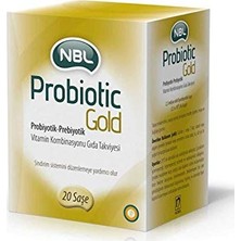 Kazan Hobi Probiotic Gold Probiyotik-Prebiyotik ve Vitamin Kombinasyonu Takviye Edici Gıda 20 Saşe