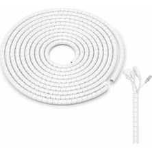Kazan Hobi AL5470 Spiral Kablo Kanalı, 25 mm Genişlik ve 1.5 Metre Uzunluk, Beyaz