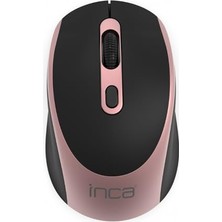 Kazan Hobi Inca IWM-211RG 1600DPI Silent Rose Wireless Mouse Tamamen Simetrik Şekil ve Rahat Kullanma Sessiz Tuşlaraçma- Kapama Tuşu 800 1200 1600 Dpı Optik Çözünürlük Çalışma Menzili 10 Metre