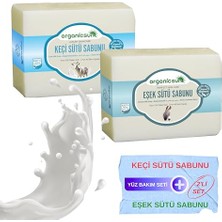 Kazan Hobi 2'li Set Doğal Keçi Sütü Sabunu ve Eşek Sütü Sabunu