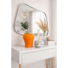 Feray Home Dekoratif - Soft Sarı Şah Küp Herm At Obje Gümüş
