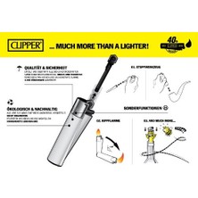 Kazan Hobi Çakmak - Metal Flin Mikro Baskılı - Fırçalanmış Gümüş