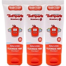 Kazan Hobi Doğal Çilekli Diş Macunu, 3'lü Set, 50 G