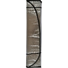 Oscar Ön Cam Perde Güneşlik Büyük Boy Balonlu Nikel 150X70 cm OSN-1003