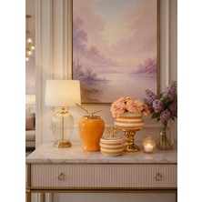 Feray Home Dekoratif - Salon Seti Soft Sarı Zebra Gold