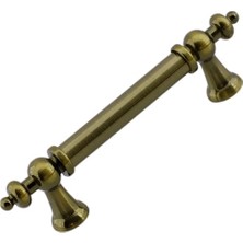 Kazan Hobi Dolap, Osmanlı (96 mm - 9.6 Cm) Antik Sarı Metal Mobilya Mutfak Çekmece Dolabı Kulbu Kulpu Kulpları