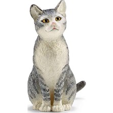Kazan Hobi Oturan Kedi Figürü, 4 cm