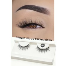 Kazan Hobi Tam Boy Ipek Takma Kirpik, 1 Çift, Mink Eyelash N06-2