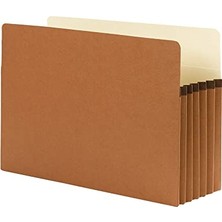 Kazan Hobi %100 Geri Dönüştürülmüş Dosya Çantası, Düz Kesimli Tab, 5 – 1/10,2 cm Genişletme, Yasal Boyut, Redrope, Kutu Başına 10 Adet (74206)