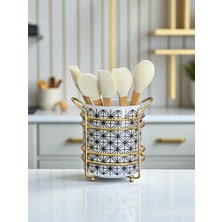 Feray Home Kaşıklık - Lonca Desen Gold
