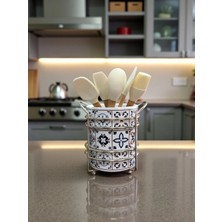 Feray Home Kaşıklık - Ceramic Desen Gümüş