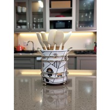Feray Home Kaşıklık - Hamse Desen Gümüş