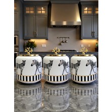 Feray Home Kahve Köşesi - Zebra At 1.4 L Baharatlık Gold