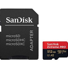 Kazan Hobi SDSQXCZ-512G-GN6MA Extreme 512GB Micro Sd Kart, Siyah/kırmızı