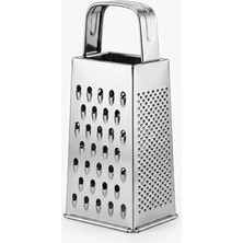 Kazan Hobi Paslanmaz Çelik 4'ü 1 Arada Rende, 18X8X6 Cm, Peynir, Sebze ve Meyve Rendesi