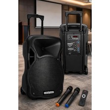 Kazan Hobi LS-P1912EE 12 Inç 800 W Portatif Taşınabilir Mikrofonlu Seyyar Ses Sistemi