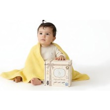 Kazan Hobi Bebek Battaniyesi, Limon Desenli -%50 Geri Dönüştürülmüş Pamuk Ve%50 Polyesterden Üretilmiş Bebek Arabası Battaniyesi ve Sarılma Battaniyesi - Grs ve Oeko-Tex Sınıf 1 Sertifikalı, Zoe