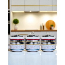 Feray Home Kahve Köşesi - 1.4 L Kelebek Desenli Baharatlık Gümüş