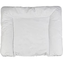Kazan Hobi Elyaf Dolgulu Pvc Alt Değiştirme Minderi, Sıvı Geçirmez, Leke Tutmaz, Beyaz, 75X85 cm